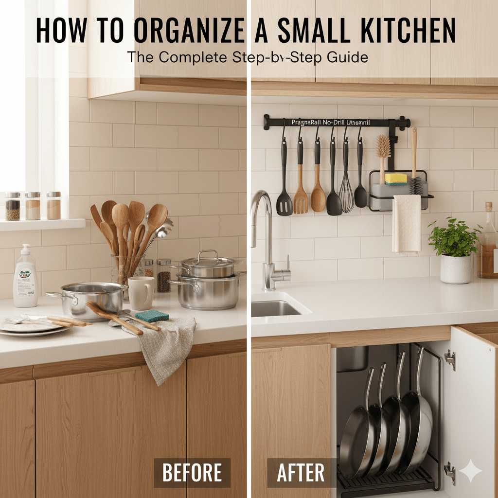 How to Organize a Small Kitchen: The Complete Step-by-Step Guide - PRAGMAHOME 