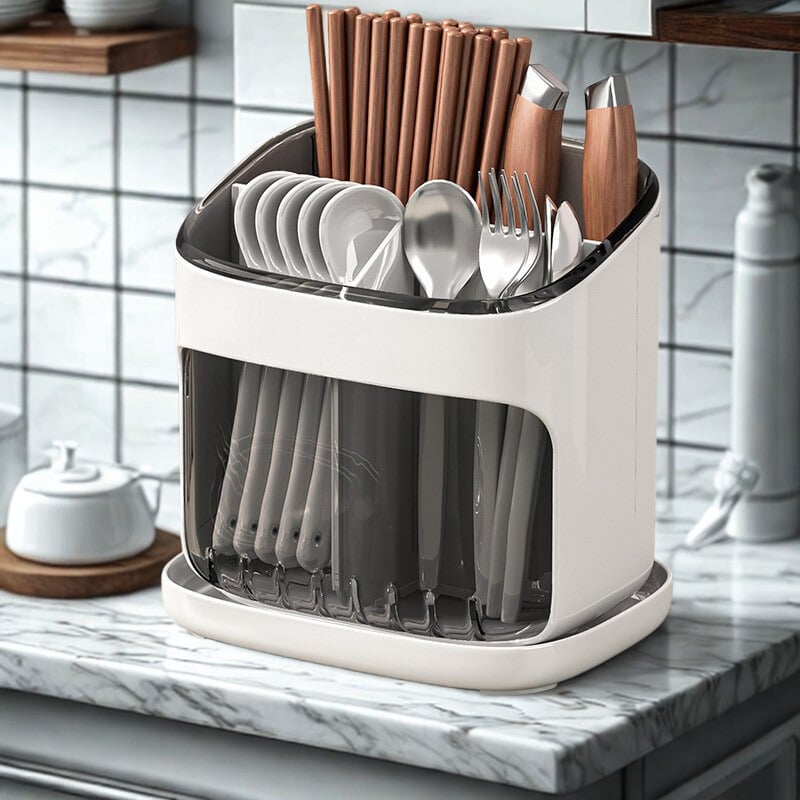 Countertop Cutlery Drainer & Organizer - PRAGMAHOME