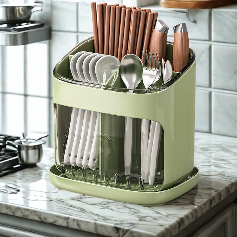 Countertop Cutlery Drainer & Organizer - PRAGMAHOME