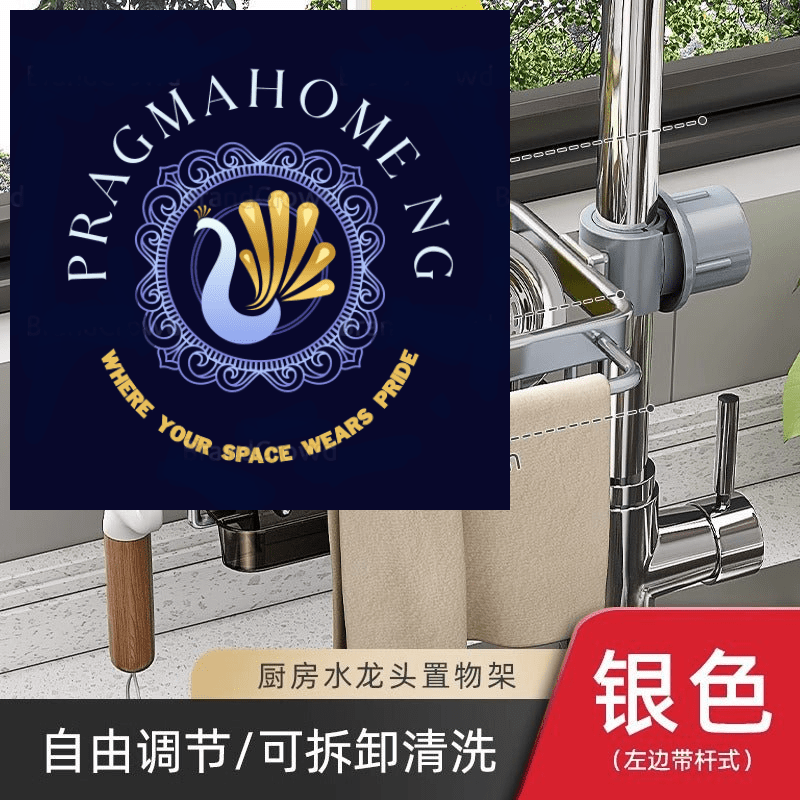 Kitchen Faucet Rack With Drain Tray - PragmaHome NG