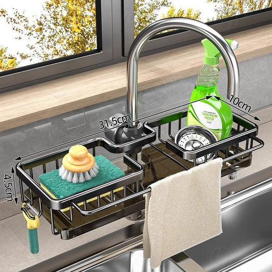 Kitchen Faucet Rack With Drain Tray - PragmaHome NG